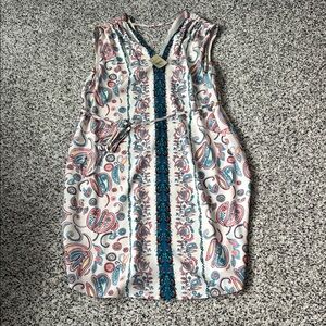 Nwt loft paisley Print Sleeveless Dress sz 00 petite